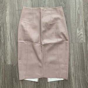 Express faux leather skirt